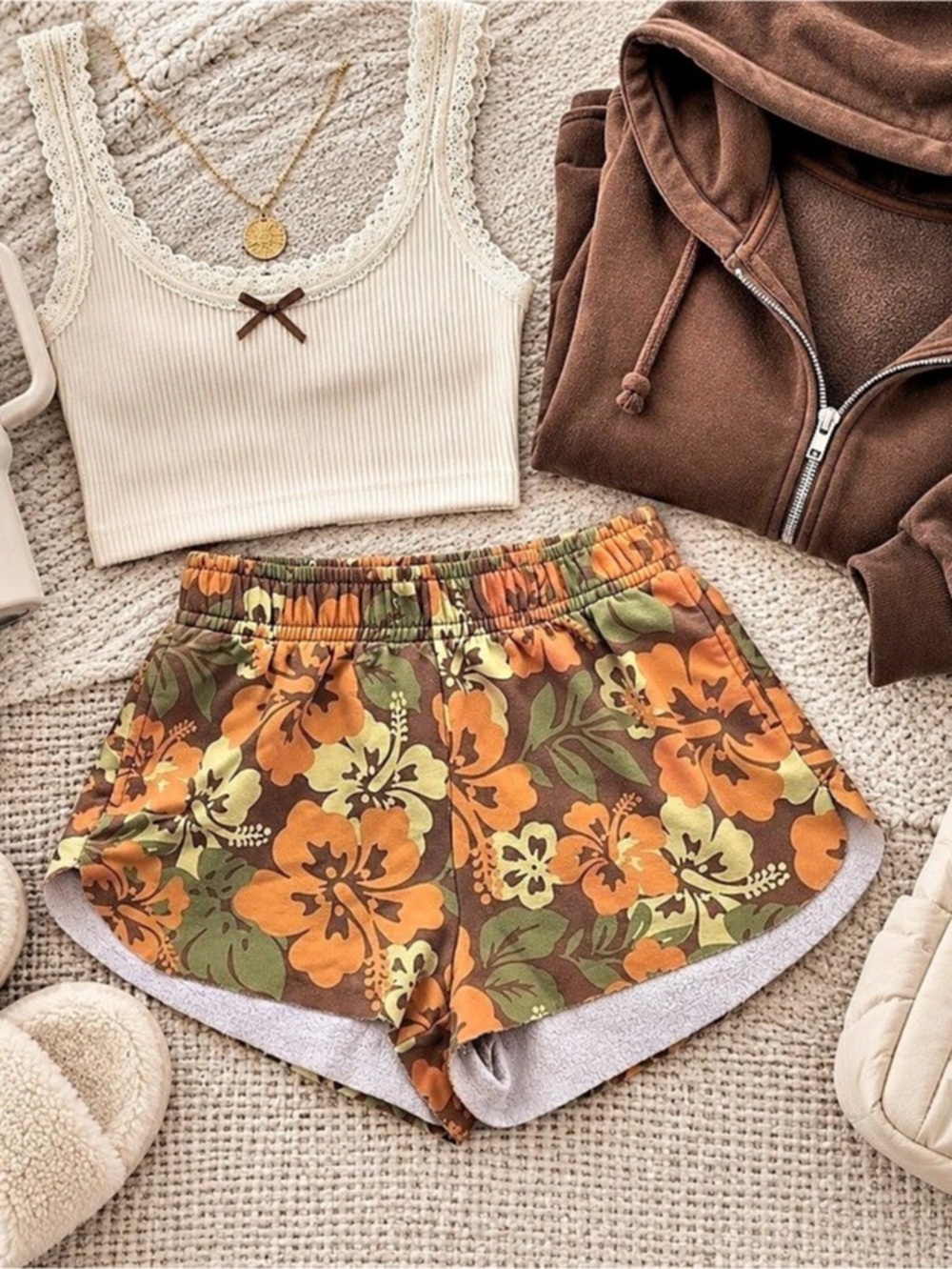 Wild Fable Floral Sweat Shorts Women’s XS Y2K Retro Lounge Shorts